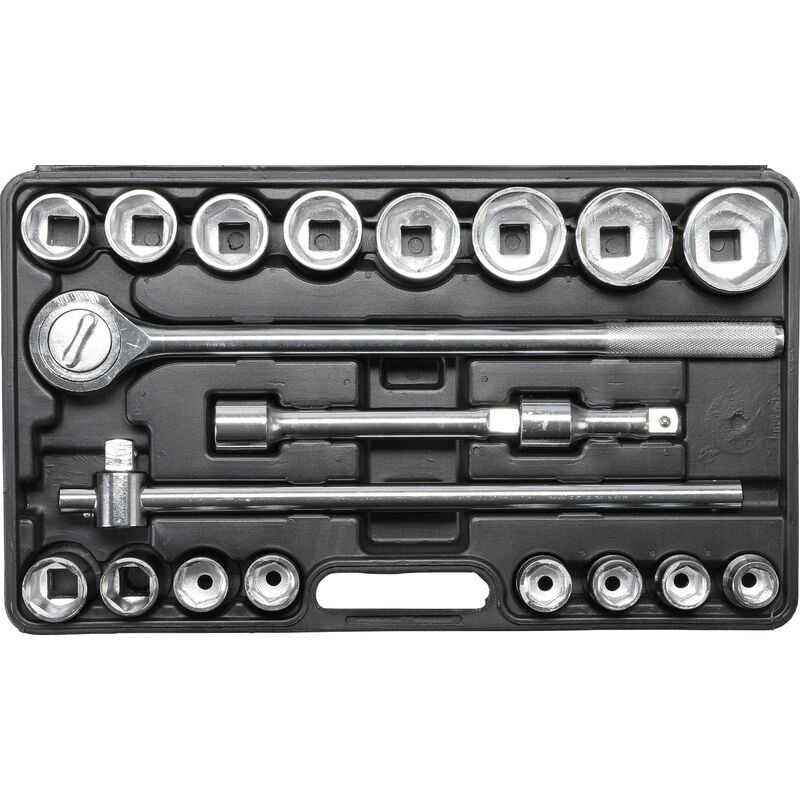 foto del prodotto bgs technic serie di bussole 20 mm 3 4 19 50 mm 20 pz.