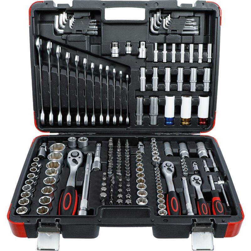 foto del prodotto bgs technic serie di bussole 6,3 mm 1 4 10 mm 3 8 12,5 mm 1 2 176 pz.