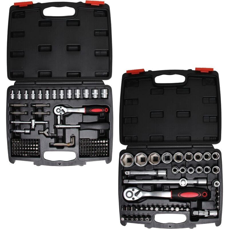 foto del prodotto bgs technic serie di bussole 6,3 mm 1 4 12,5 mm 1 2 dimensioni pollici 174 pz.