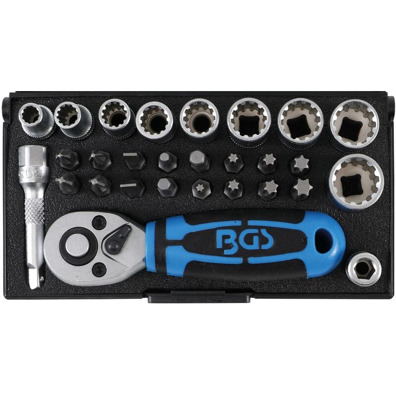 foto del prodotto bgs technic serie di bussole 6,3 mm 1 4 28 pz.