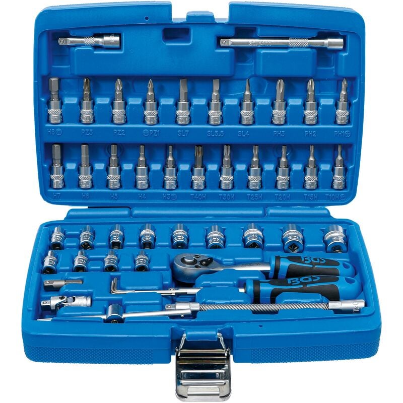 foto del prodotto bgs technic serie di bussole 6,3 mm 1 4 46 pz.