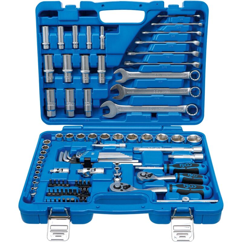 foto del prodotto bgs technic serie di bussole esagonali 6,3 mm 1 4 10 mm 3 8 pollici 92 pz.