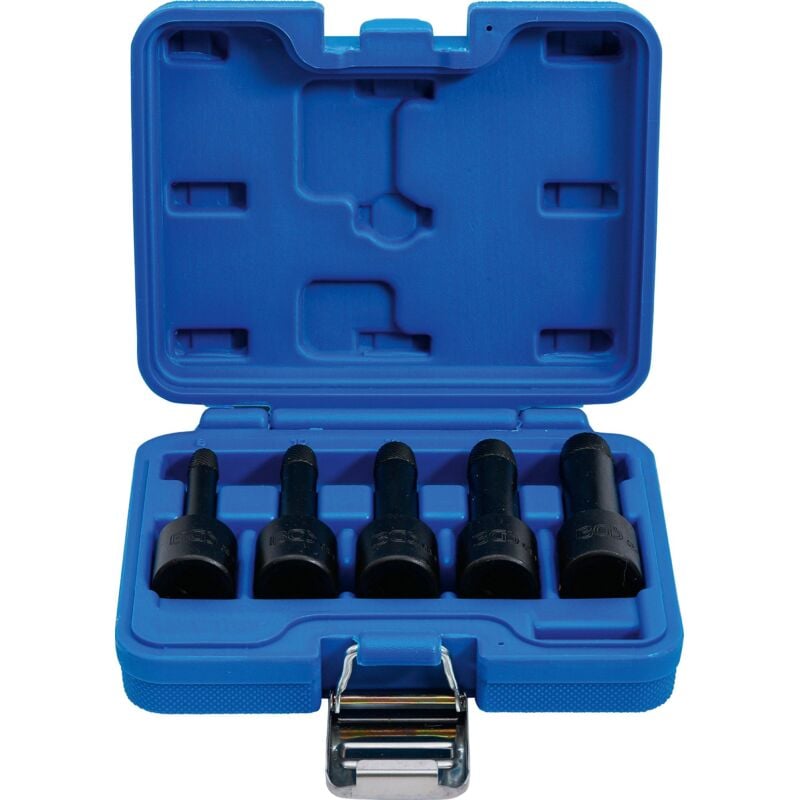 foto del prodotto bgs technic - serie di bussole esagonali cacciaviti con profilo elicoidale 8 - 16 mm 5 pz.