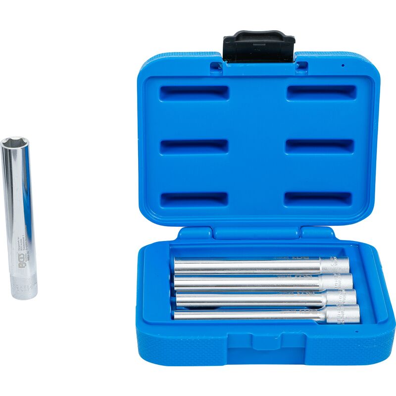 foto del prodotto bgs technic serie di bussole, esagonali, esagono, extra profondo attacco quadro incassato 10 mm 3 8 8 14 mm 5 pz.