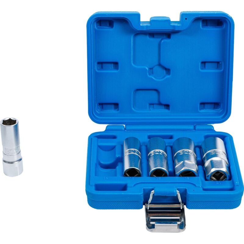 foto del prodotto bgs technic serie di bussole esagonali per candele 12,5 mm 1 2 14 21 mm 5 pz.