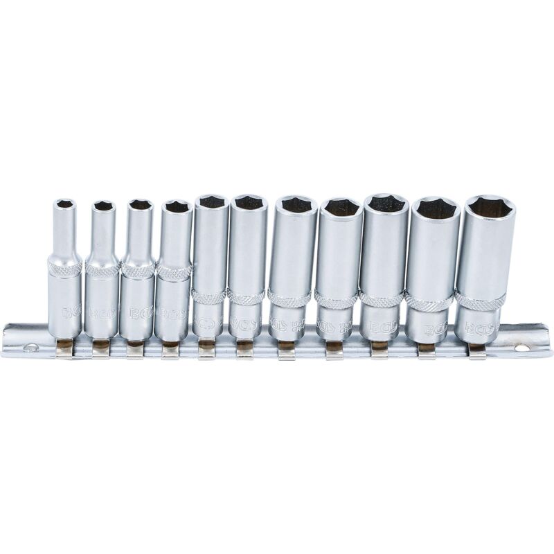 foto del prodotto bgs technic serie di bussole esagonali, profonde 6,3 mm 1 4 dimensioni in pollici 11 pz.