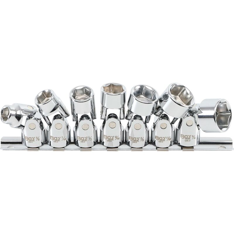 foto del prodotto bgs technic serie di bussole snodate 10 mm 3 8 3 8 3 4 dimensioni in pollici 7 pz.