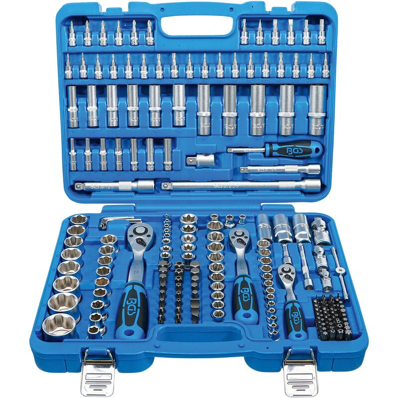 foto del prodotto bgs technic serie di bussole surface drive 6,3 mm 1 4 10 mm 3 8 12,5 mm 1 2 192 pz.
