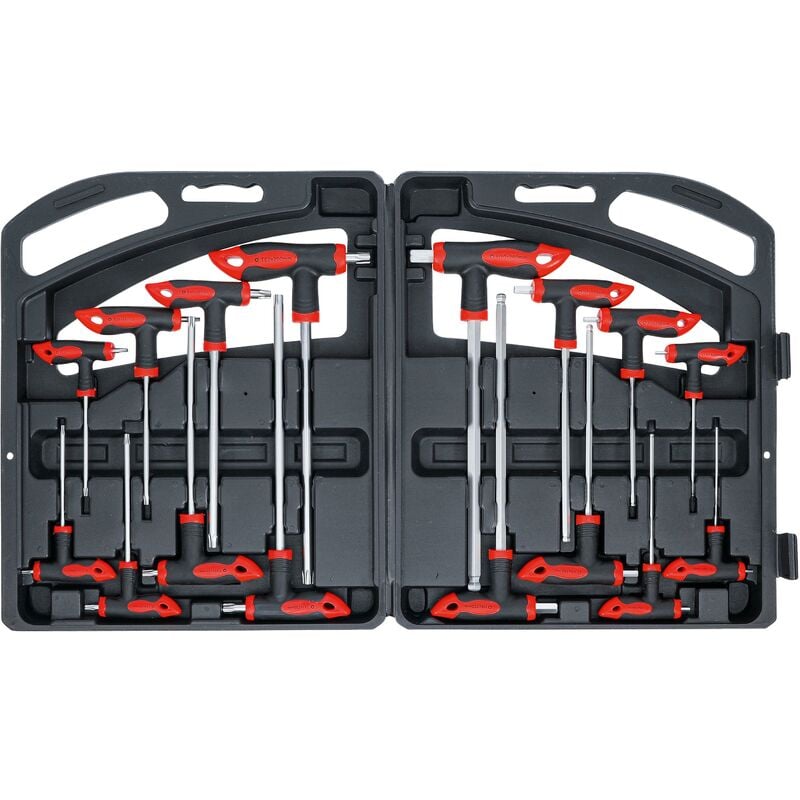 foto del prodotto bgs technic serie di cacciaviti con impugnatura a t esagono interno torx 16 pz.