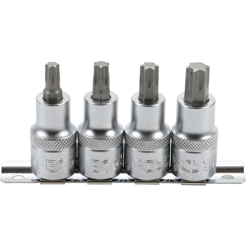 foto del prodotto bgs technic serie di chiavi a bussola 12,5 mm 1 2 profilo a t per torx t40 t55 4 pz.