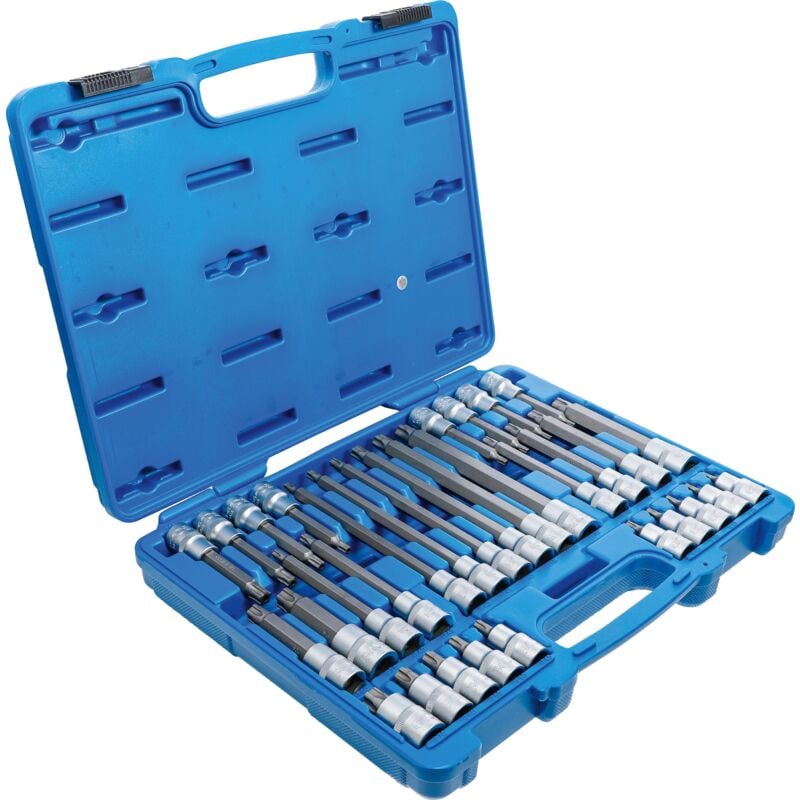 foto del prodotto bgs technic serie di chiavi a bussola 12,5 mm 1 2 profilo tps per torx plus con alesatura tps20 tps70 32 pz.
