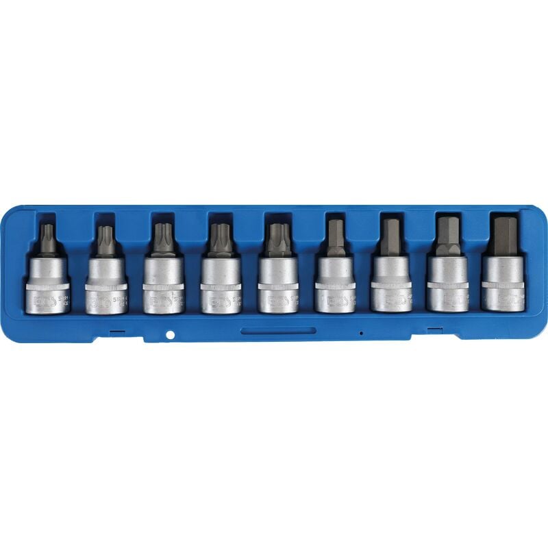 foto del prodotto bgs technic serie di chiavi a bussola 20 mm 3 4 esagono interno, profilo a t per torx 9 pz.
