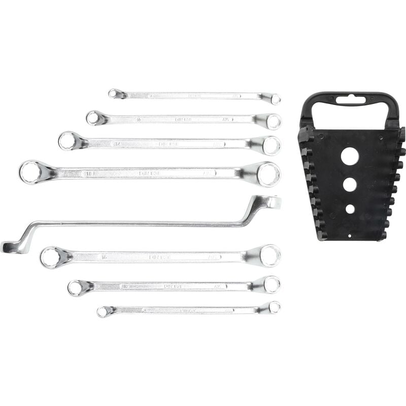 foto del prodotto bgs technic serie di chiavi a doppio anello gomito 6 x 7 20 x 22 mm 8 pz.