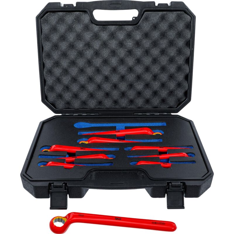 foto del prodotto bgs technic - serie di chiavi a doppio anello per elettricisti gomito stretto 10 - 24 mm 9 pz.