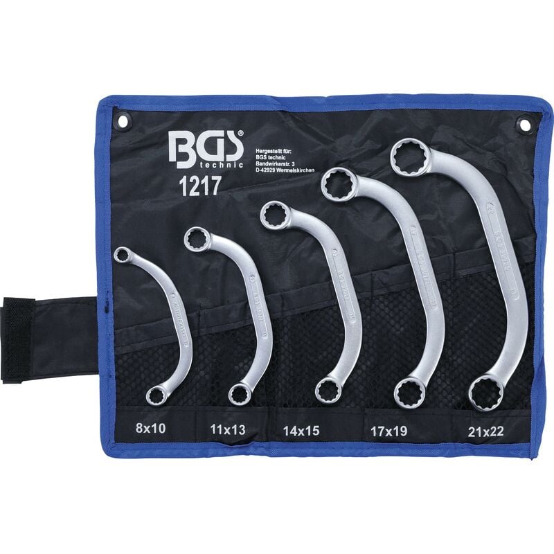 foto del prodotto bgs technic serie di chiavi poligonali per starter 8 x 10 21 x 22 mm 5 pz