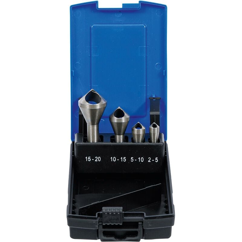 foto del prodotto bgs technic serie di frese a sbavare con foro trasversale 4 pz.