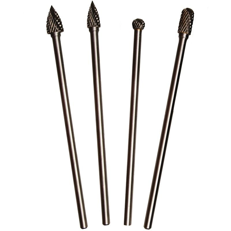 foto del prodotto bgs technic serie di frese hss, extra lunghe 4 pz.