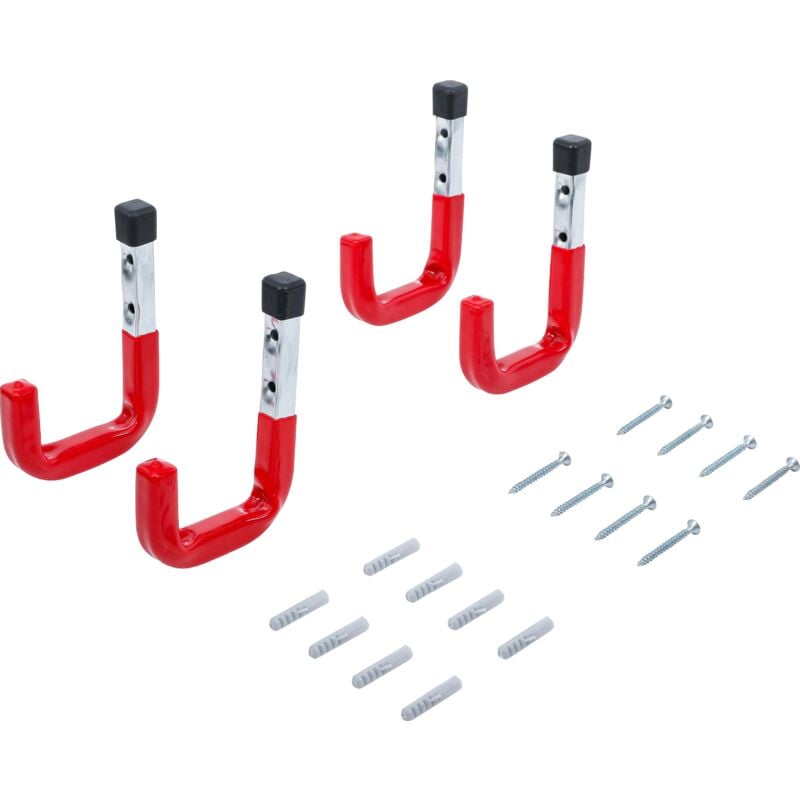 foto del prodotto bgs technic serie di ganci da muro 4 pz.