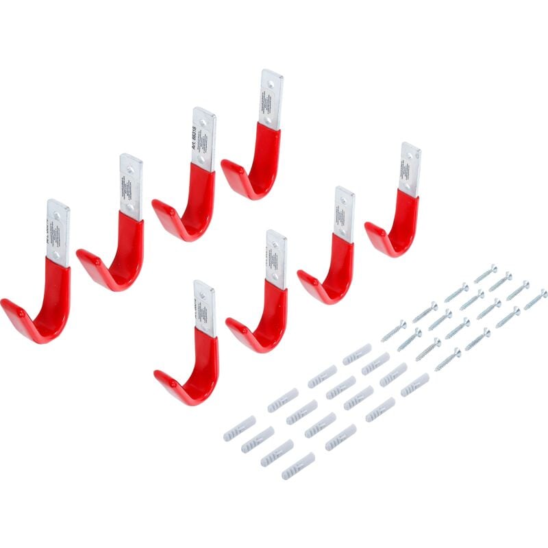 foto del prodotto bgs technic serie di ganci da muro 8 pz.