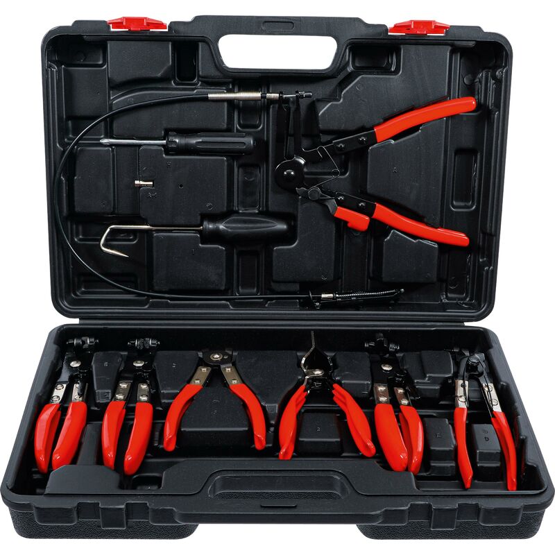 foto del prodotto bgs technic serie di pinze per fascette stringitubo 10 pz.