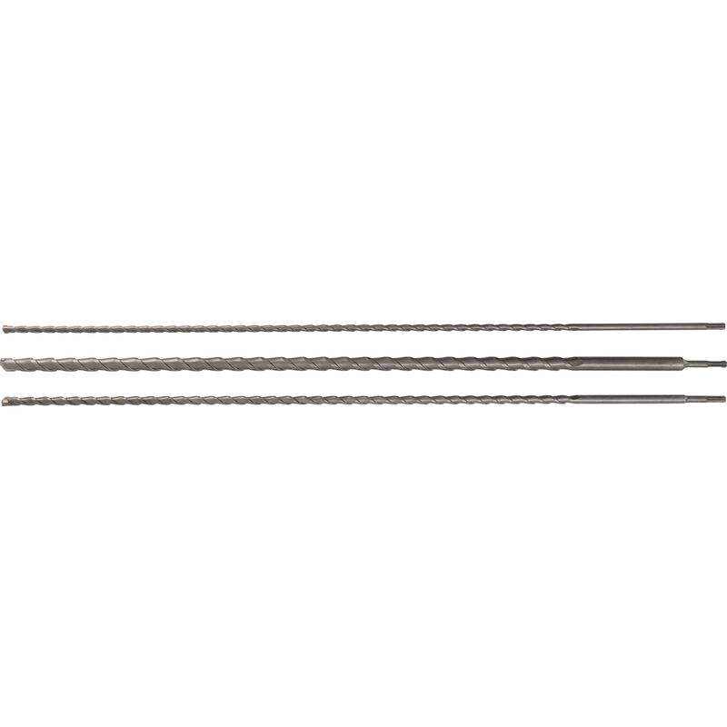 foto del prodotto bgs technic serie di punte da muro stelo sds 12 16 24 mm 3 pz.