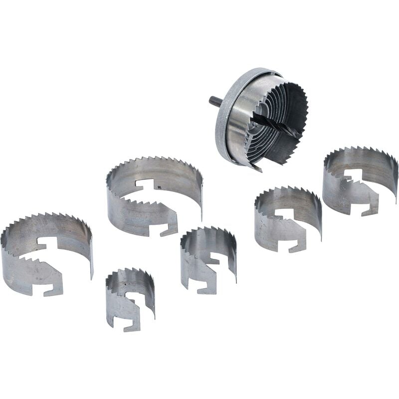 foto del prodotto bgs technic serie di seghe a tazza 26 63 mm profondit 25 mm 7 pz.