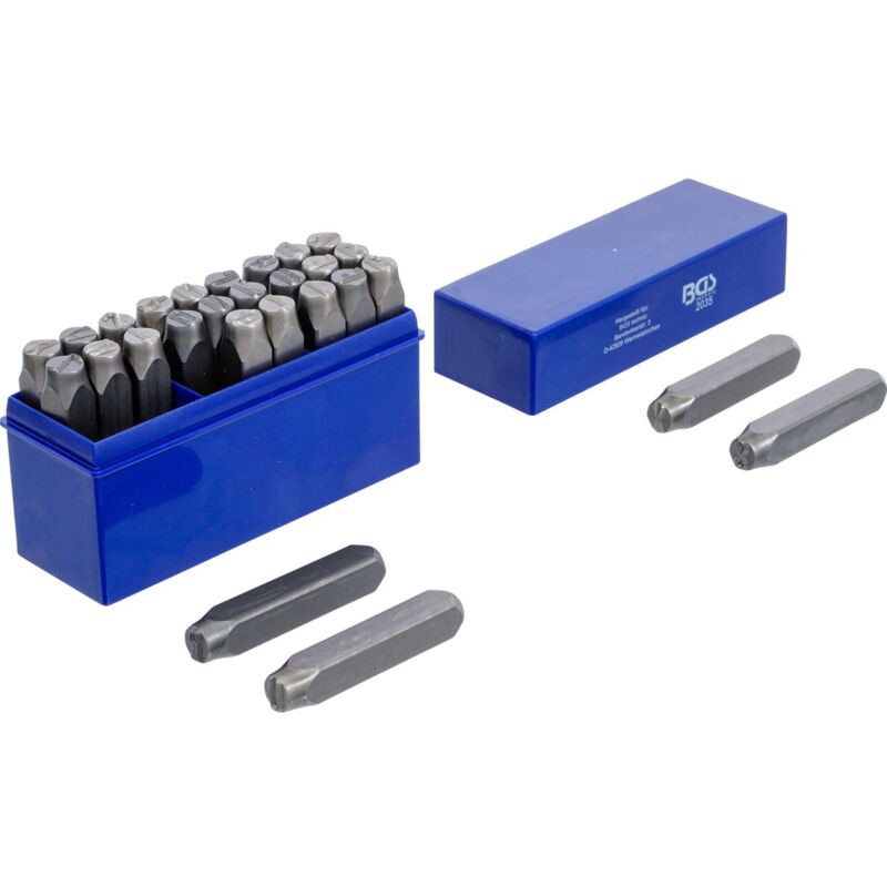 foto del prodotto bgs technic set 27 punzoni alfabeto per marcatura bgs lettere 10 mm