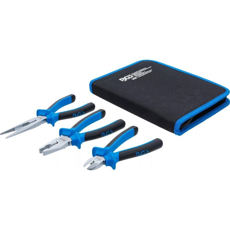 foto del prodotto bgs technic set di 3 pinze dritte taglio universali bgs