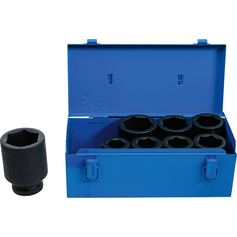 foto del prodotto bgs technic set di bussole esagonali, profonde 25 mm 1 27 50 mm 8 pz.