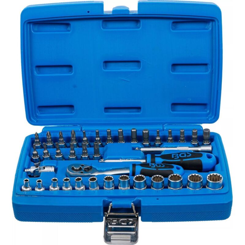 foto del prodotto bgs technic set di bussole gear lock bgs 1 4, misure metriche e in pollici