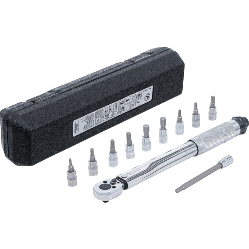 foto del prodotto bgs technic set di chiavi dinamometriche 6,3 mm 1 4 2 24 nm 11 pz.