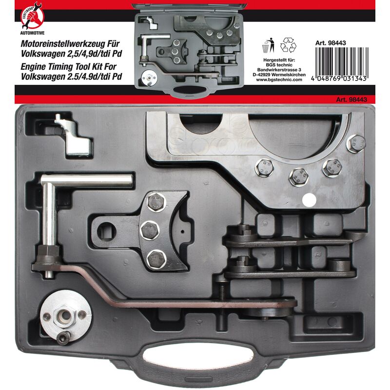 foto del prodotto bgs technic set di manutenzione motore per ugello pompa vag 2.5 4.9d tdi