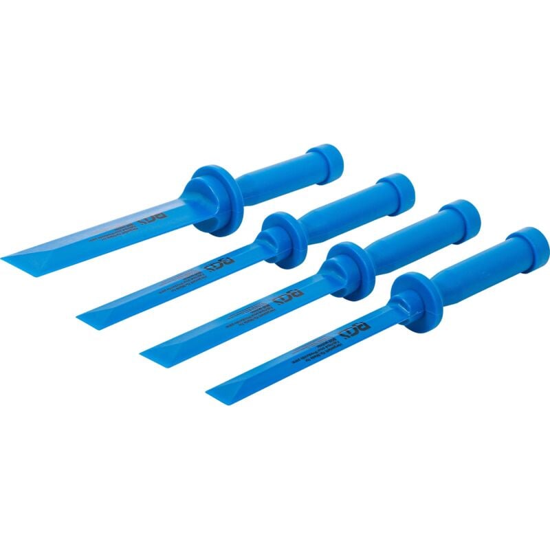 foto del prodotto bgs technic - set di raschietti in plastica larghezza 19 - 22 - 25 - 38 mm 4 pz.