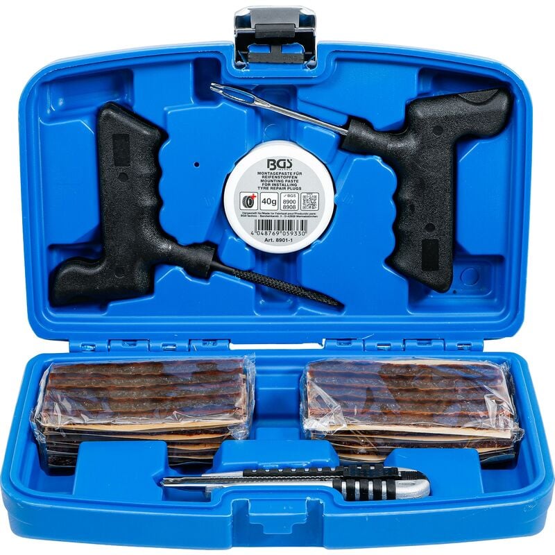 foto del prodotto bgs technic set di riparazione pneumatici 54 pz.