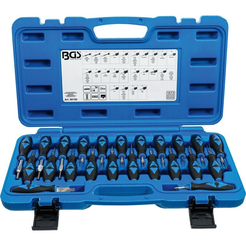 foto del prodotto bgs technic set di utensili per sblocco terminali maschi 23 pz.