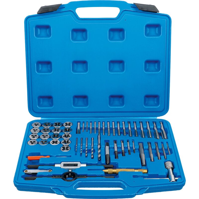 foto del prodotto bgs technic set maschi e filiere m3 m12 56 pz.