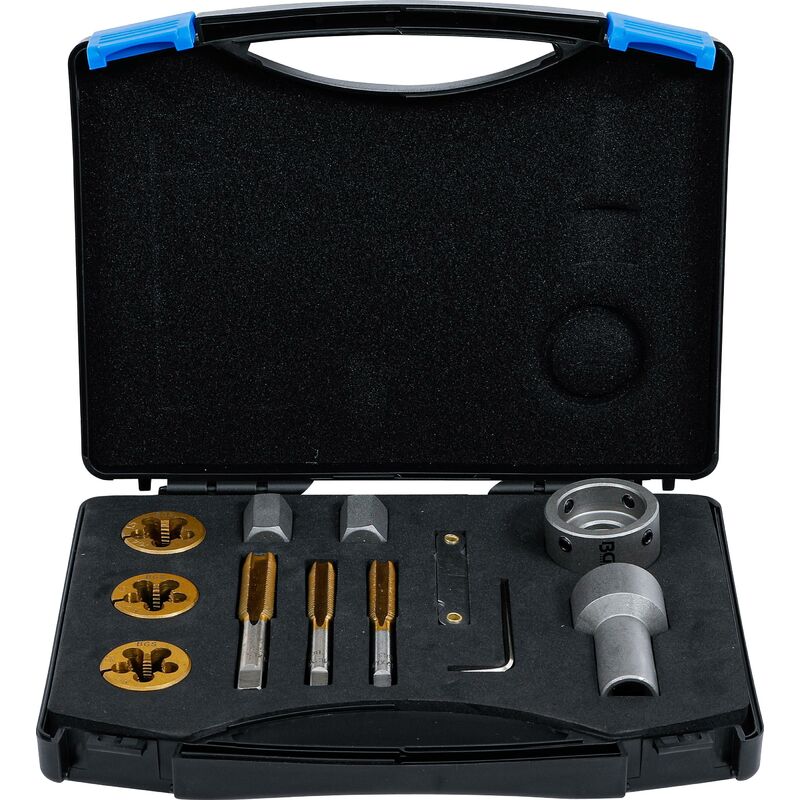 foto del prodotto bgs technic set maschi e filiere per dadi e bulloni ruote 12 pz.