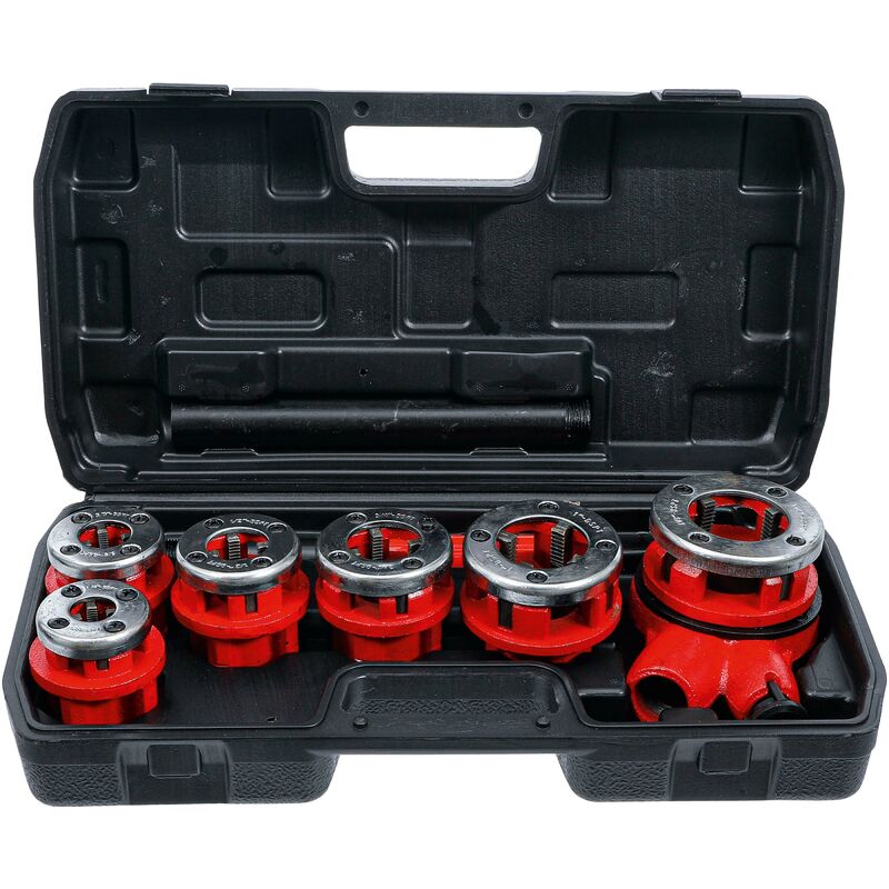 foto del prodotto bgs technic set per filettatura tubi 1 4 1.1 4 8 pz.