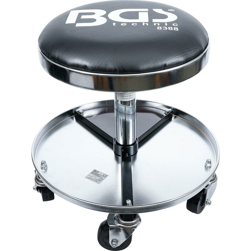 foto del prodotto bgs technic sgabello da meccanico con 5 ruote 360 mm