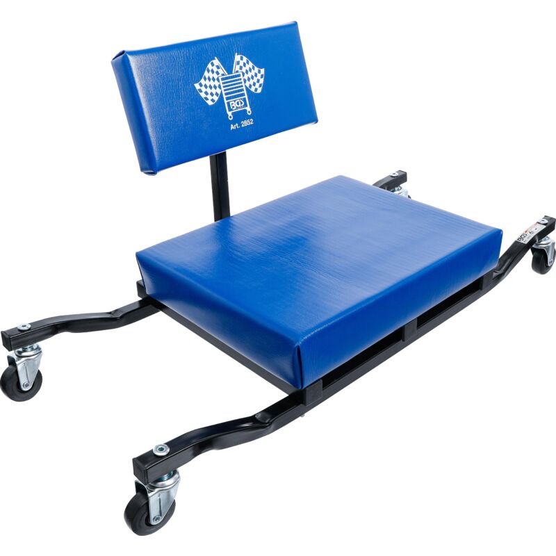 foto del prodotto bgs technic sgabello da officina con rotelle extra piatta