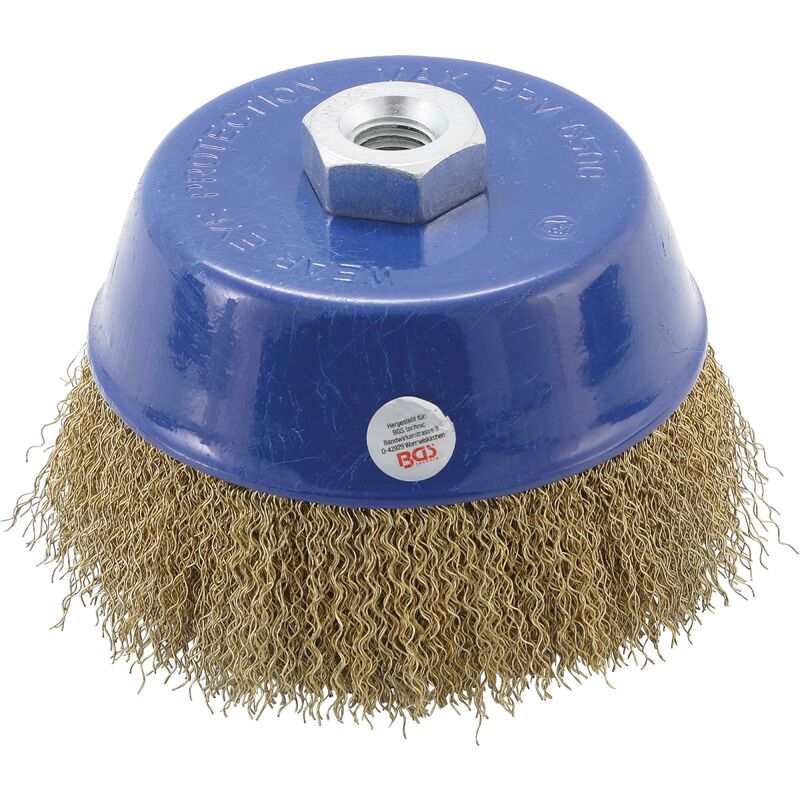 foto del prodotto bgs technic spazzola a disco in filo acciaio sede m14 x 2,0 125 x 75 mm