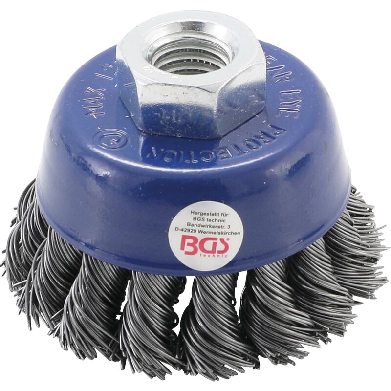 foto del prodotto bgs technic spazzola a disco in filo acciaio sede m14 x 2,0 65 mm