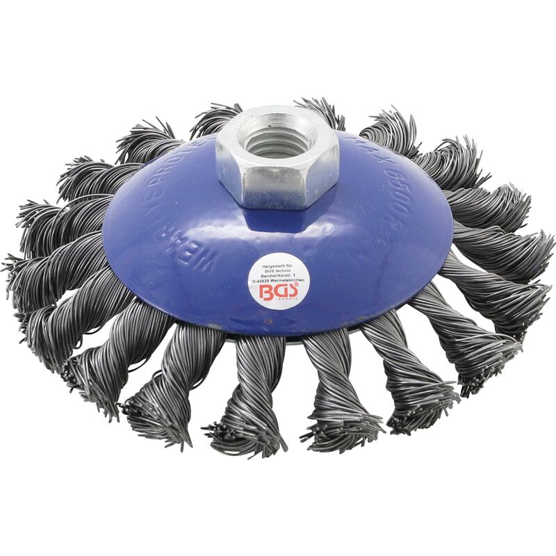 foto del prodotto bgs technic spazzola a disco sede m14 x 2 115 mm
