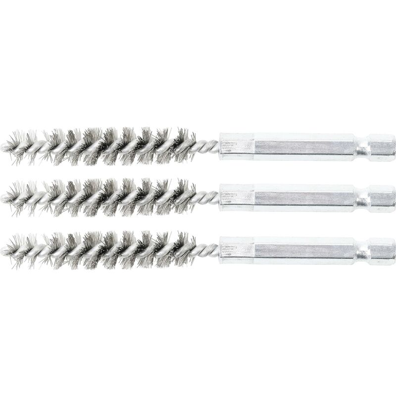 foto del prodotto bgs technic spazzola in acciaio 10 mm 6,3 mm 1 4 3 pz.
