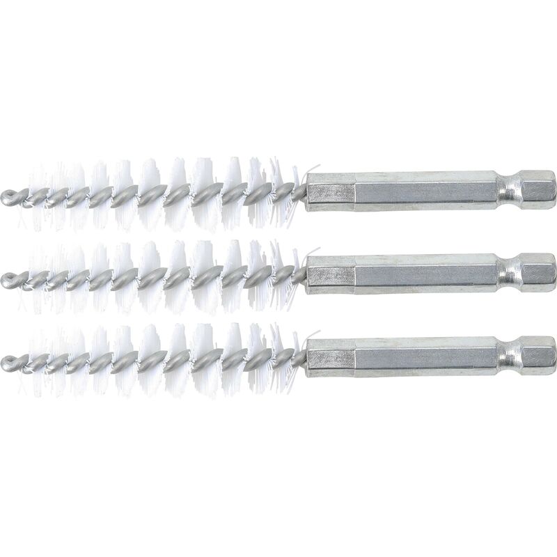 foto del prodotto bgs technic spazzola in nylon 13 mm 6,3 mm 1 4 3 pz.
