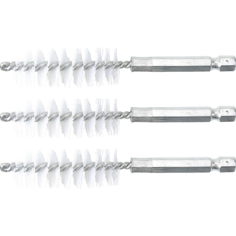 foto del prodotto bgs technic spazzola in nylon 17 mm 6,3 mm 1 4 3 pz.