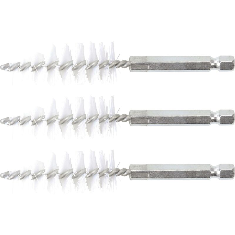 foto del prodotto bgs technic spazzola in nylon 18 mm 6,3 mm 1 4 3 pz.