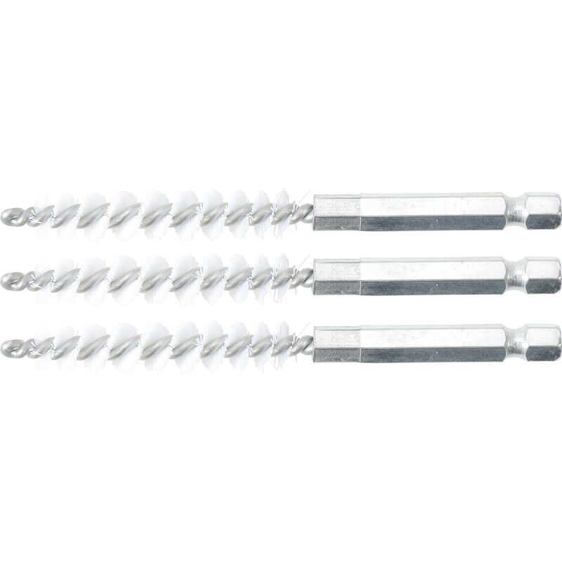 foto del prodotto bgs technic spazzola in nylon 8 mm 6,3 mm 1 4 3 pz.