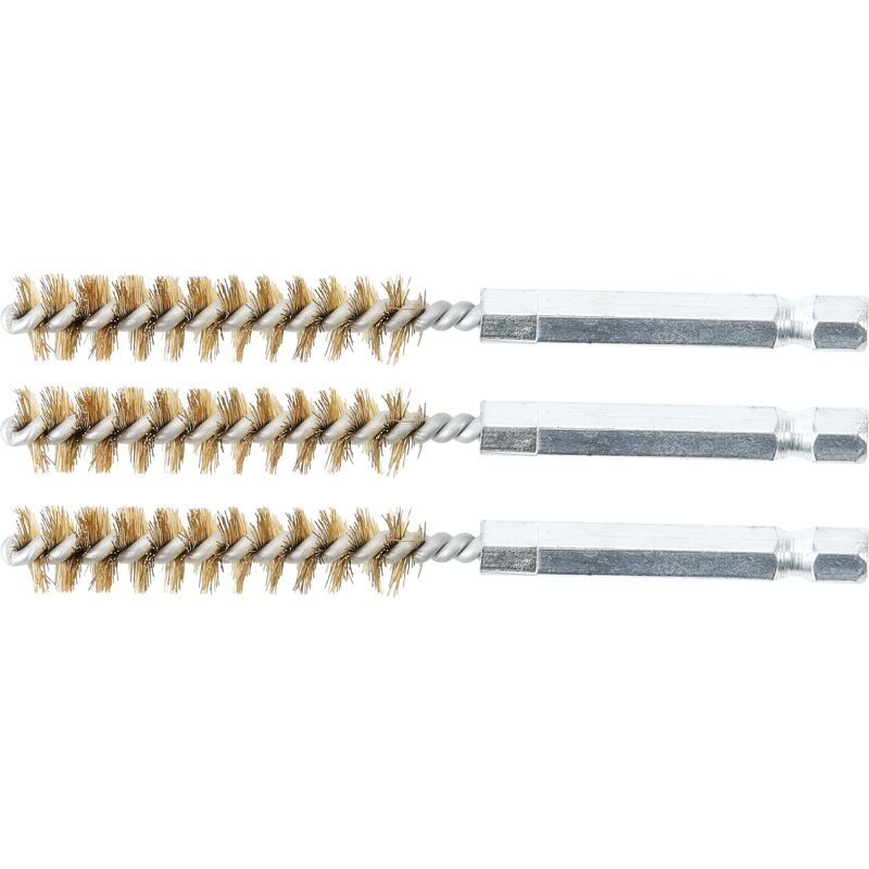 foto del prodotto bgs technic spazzola in ottone 10 mm 6,3 mm 1 4 3 pz.