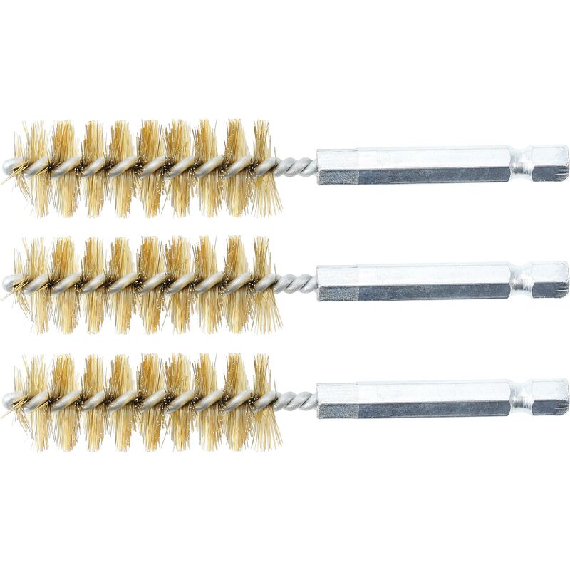 foto del prodotto bgs technic spazzola in ottone 17 mm 6,3 mm 1 4 3 pz.